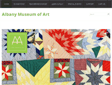 Tablet Screenshot of albanymuseum.com